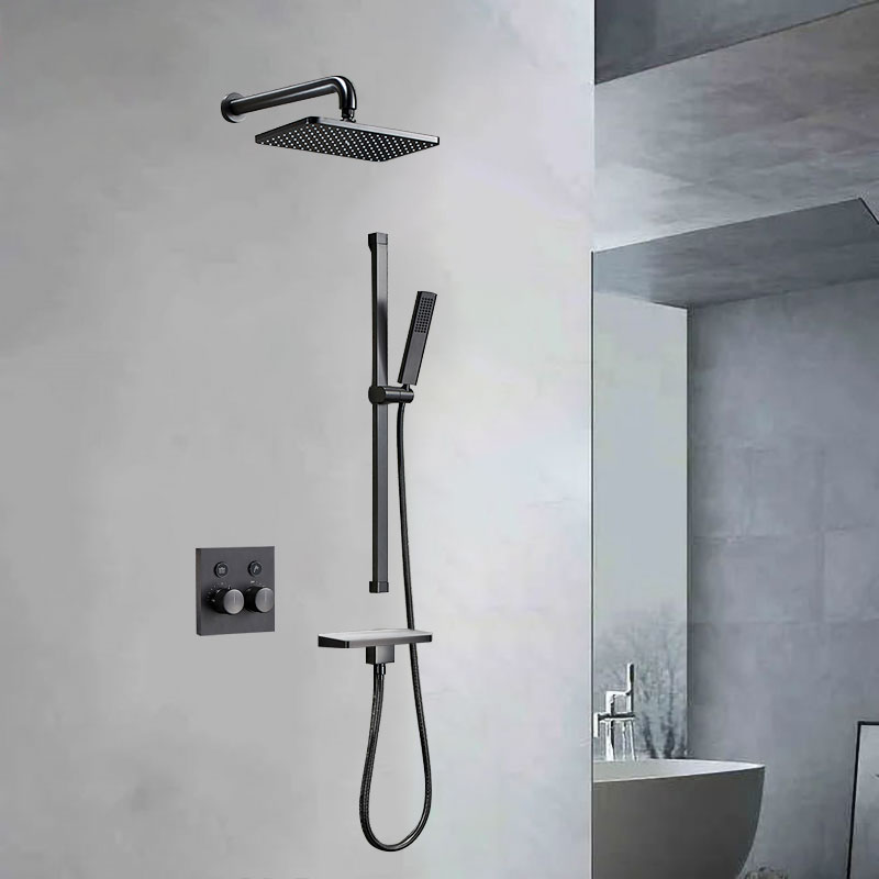 Concealed Rain Shower System, Shower Mixer, Hand Shower Set