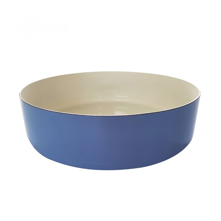 Enameled Steel Basin Bowl Vintage Bucket Stainless Sink For Sale